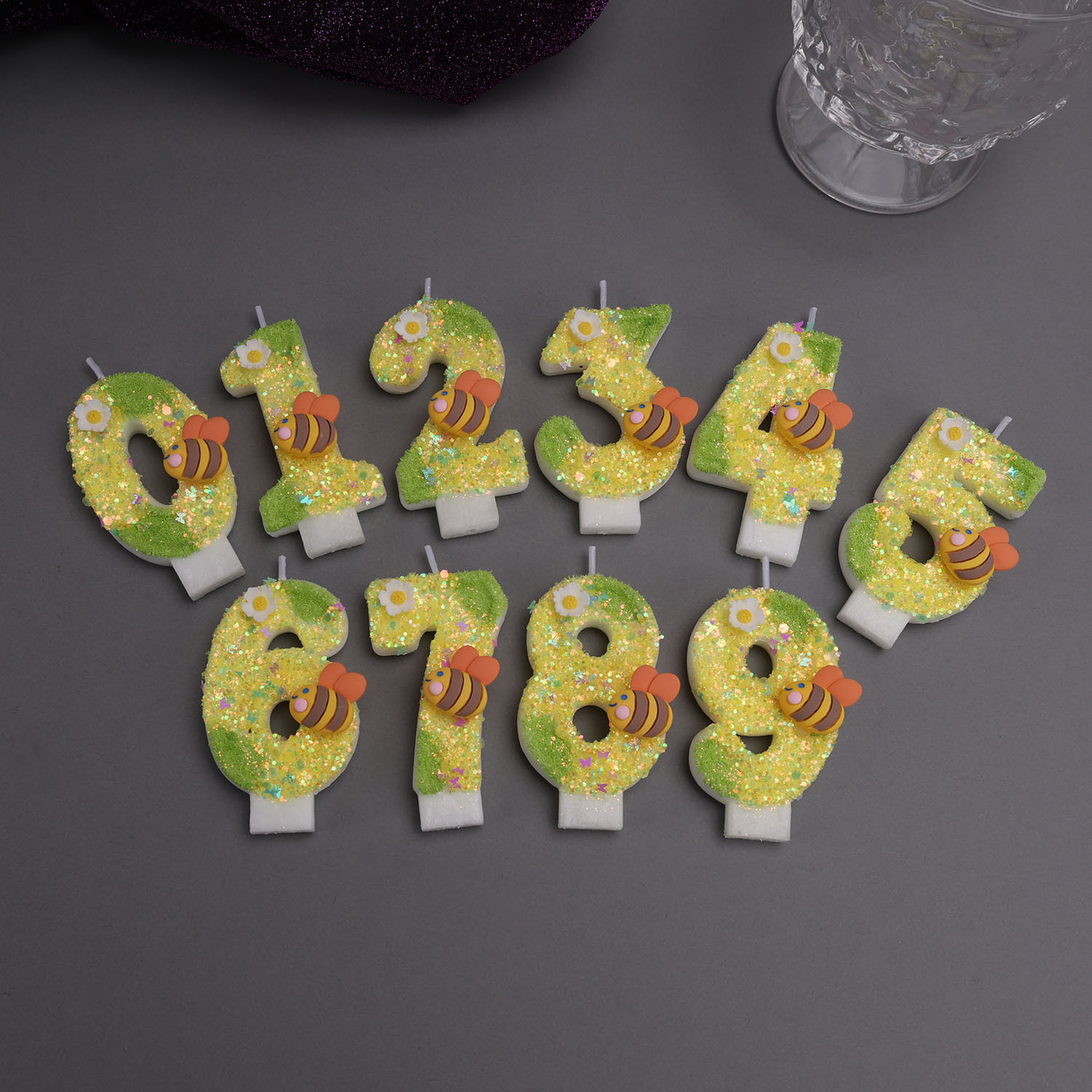 Sarı-Yeşil Dijital Mumlar, Küç - Holiday Candle Set incelemesi ve fiyatı