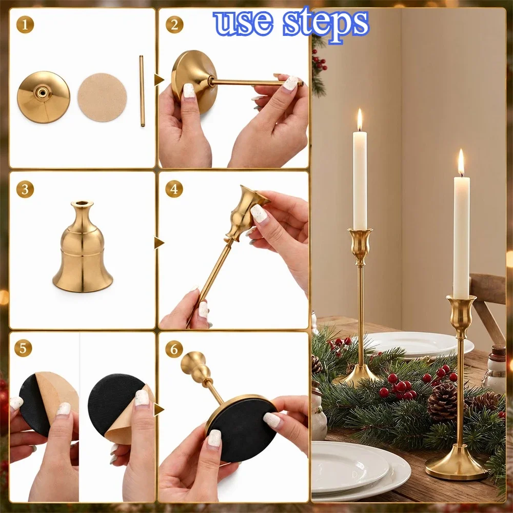 6 Adet Şamdan Seti, Vintage Me - Holiday Candle Set incelemesi ve fiyatı