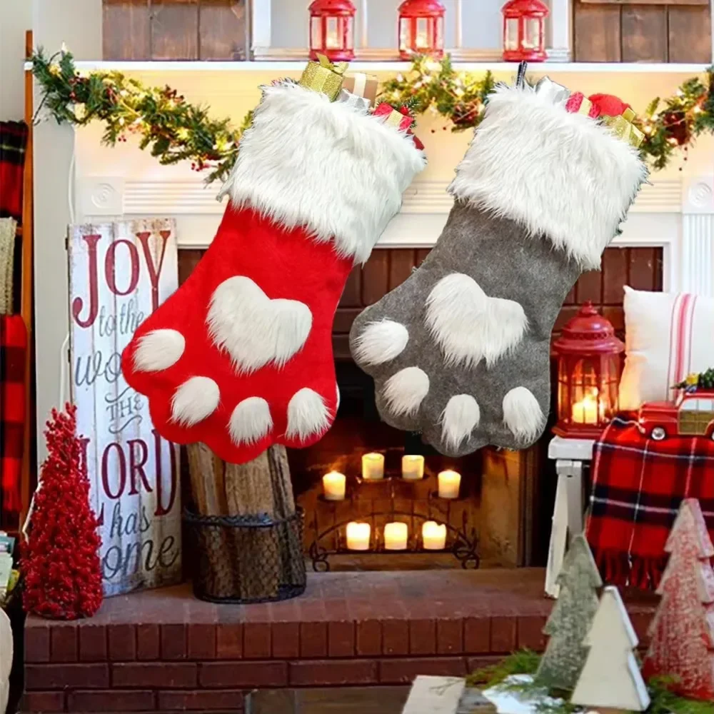 Noel Çorapları, Pati Desenli,  - Christmas Stocking Hanging incelemesi ve fiyatı