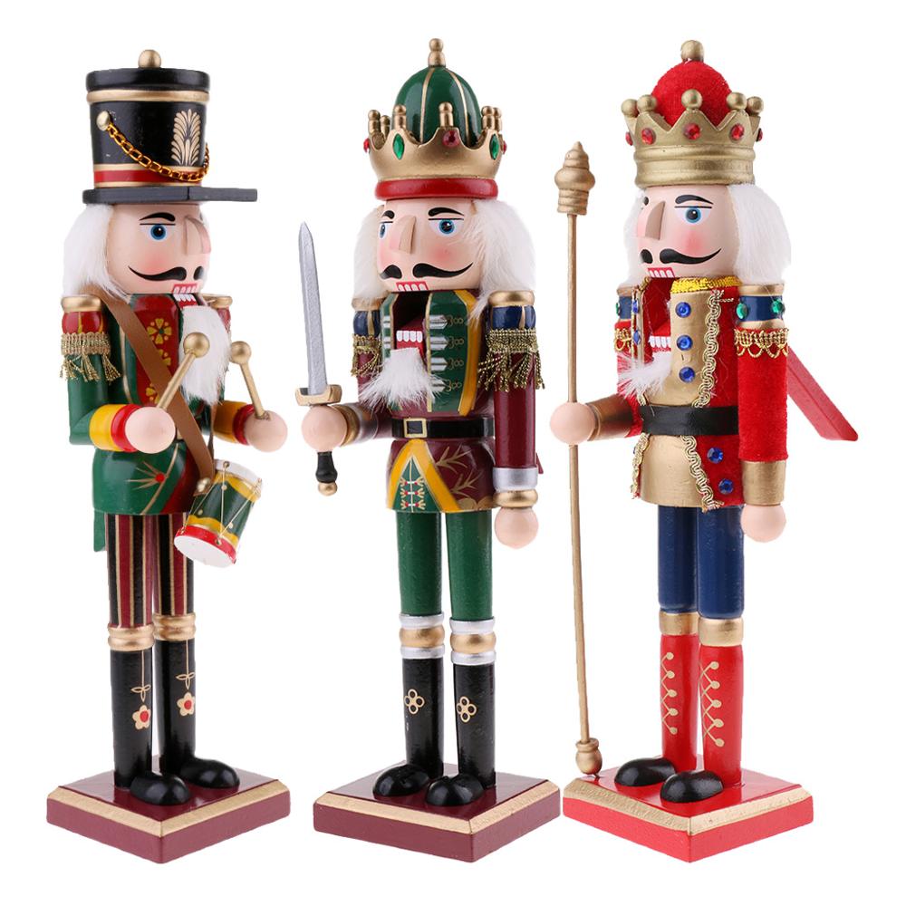 3 adet/grup 30cm ahşap fındıkk - Nutcracker Figurine incelemesi ve fiyatı