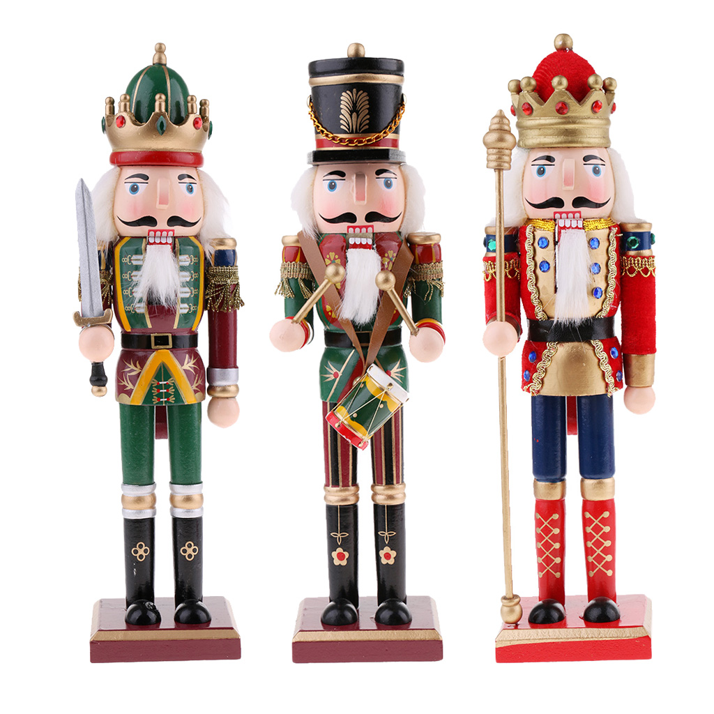 3 adet/grup 30cm ahşap fındıkk - Nutcracker Figurine incelemesi ve fiyatı