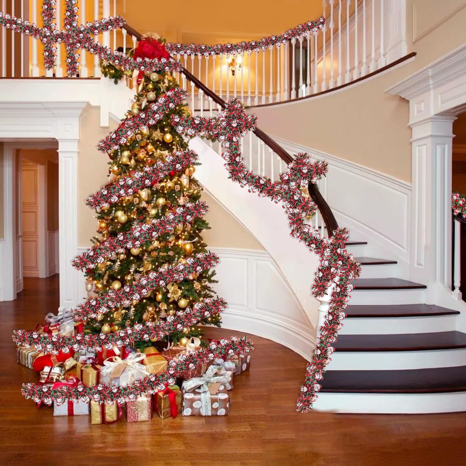 1-10 adet Noel Baba Çorap Püsk - Tinsel Garland Decoration incelemesi ve fiyatı